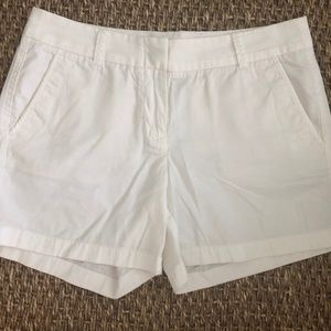 EUC J. Crew White Chino Shorts Size 6